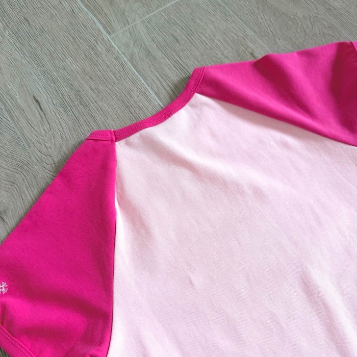 1:1 quality version Chest Cross Raglan Sleeve Sweet Hot Girl Group Style Print Tee 29306359
