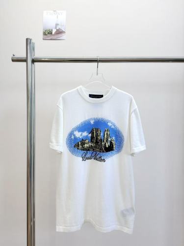 1:1 quality version Crayon Hand Drawn Landscape Print Tee 29306279