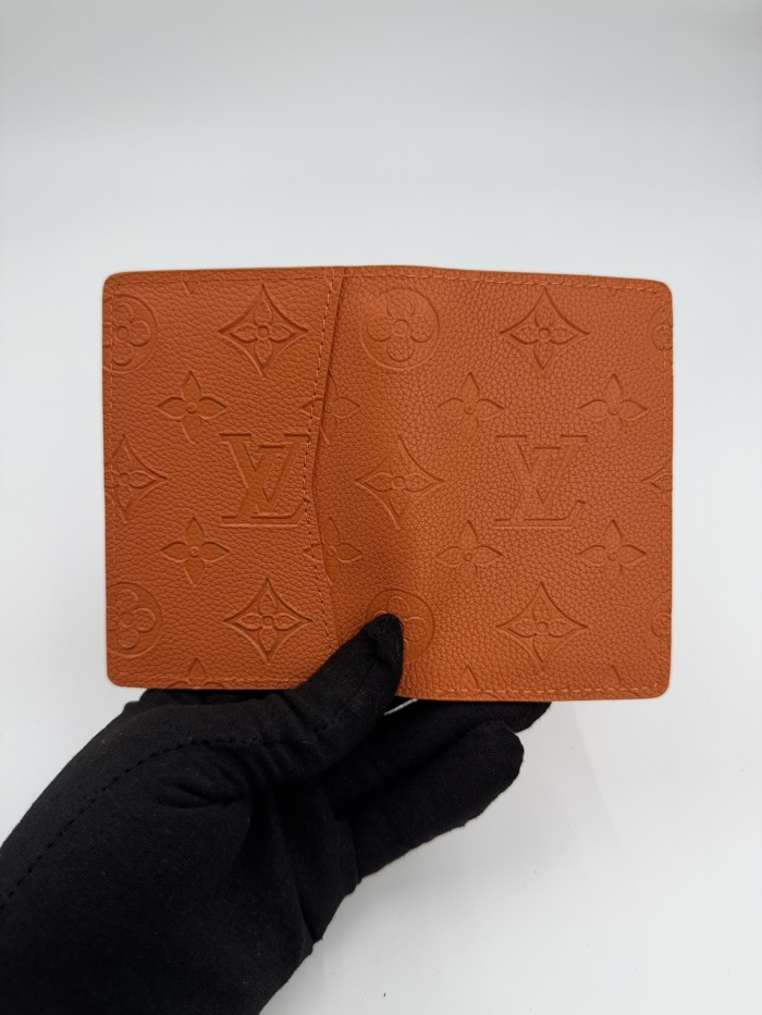 Solid Color Embossed Monogram Passport Holder Multi Slot Travel ID Card Document Wallet 5 colors 29306302