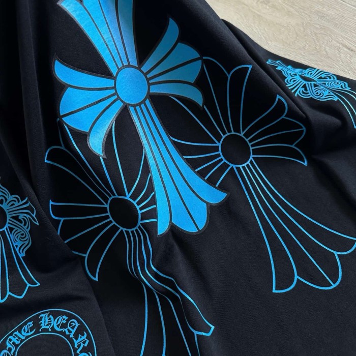 1:1 quality version Blue Triple Element On Both Arms Thirty Cross Print On Back Long Sleeve T-Shirt 2 colors 29306224