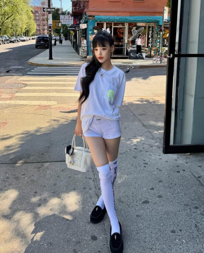 1:1 quality version Back Fluorescent Yellow-Green Horseshoe Cross Print Tee 2 colors 29306217