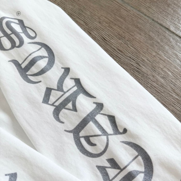 1:1 quality version Sword Vine Sanskrit Silver Foil Glitter Long Sleeve T-Shirt 2 colors 29306219
