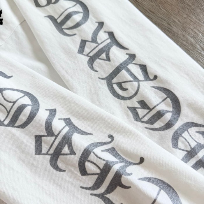 1:1 quality version Sword Vine Sanskrit Silver Foil Glitter Long Sleeve T-Shirt 2 colors 29306219