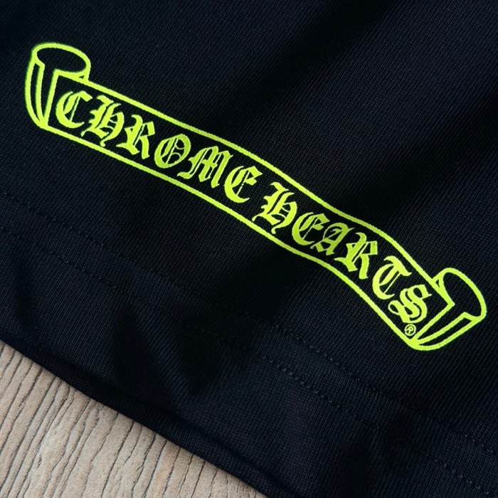 1:1 quality version Back Fluorescent Yellow-Green Horseshoe Cross Print Tee 2 colors 29306217