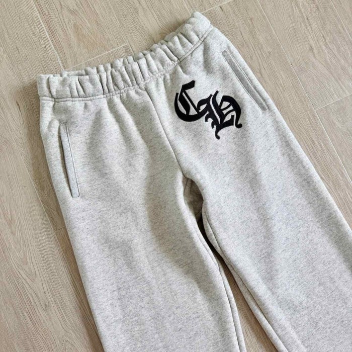 1:1 quality version Letter Patch Embroidery Grey Pants 29306318