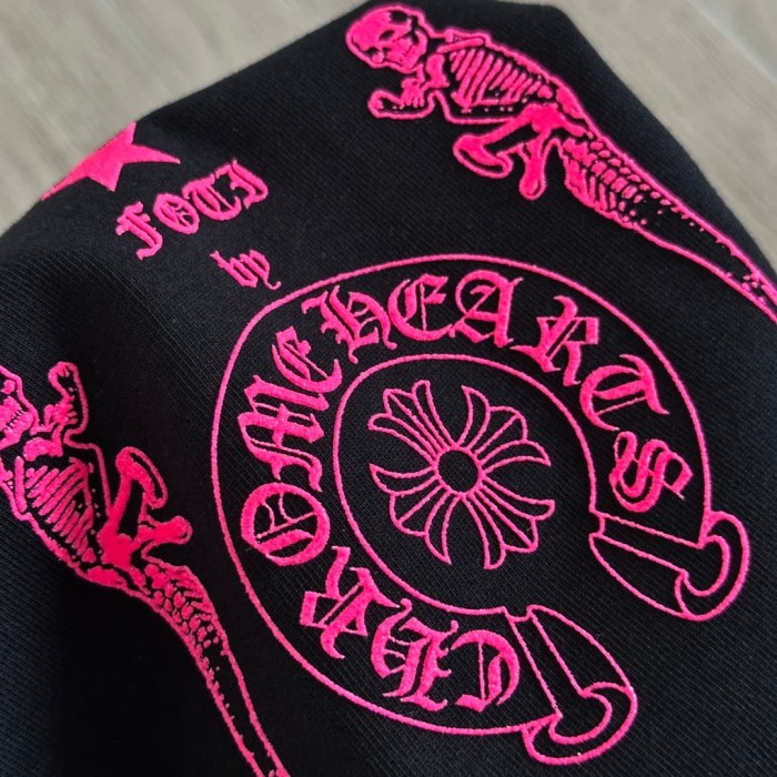 1:1 quality version Fluorescent Pink Skull Print Tee 2 colors 29306212