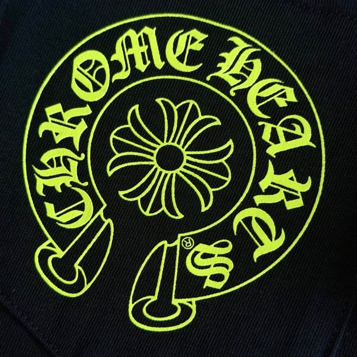 1:1 quality version Back Fluorescent Yellow-Green Horseshoe Cross Print Tee 2 colors 29306217