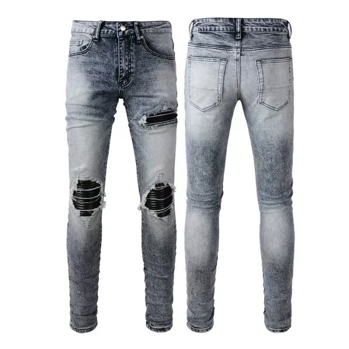 Multi Craft Star Bandage Patch Destroyed Ripped Gradient Wash Slim Stretch DenimJeans 16 colors 29313804