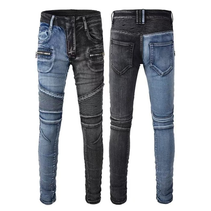 Multi Craft Star Bandage Patch Destroyed Ripped Gradient Wash Slim Stretch DenimJeans 16 colors 29313804