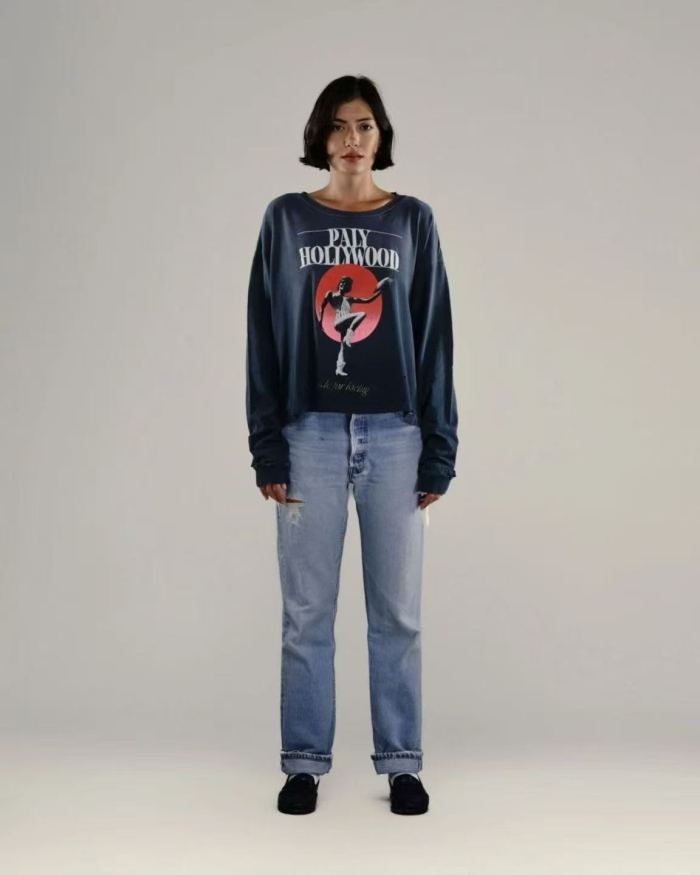 [Big & Tall for weights up to 260 lbs]1:1 quality version Blake Print Washed Long Sleeve Tee 29319596