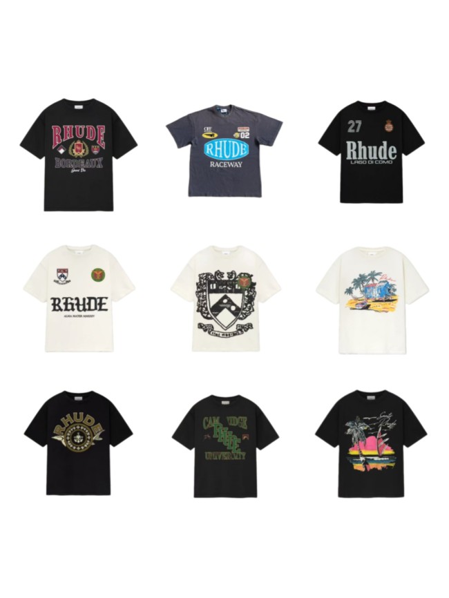 Crown Flag Print High Street Vintage Loose Fit Crew Neck Unisex Tee 14 colors 29319352