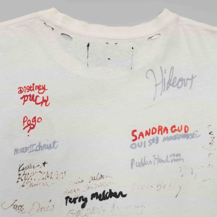 [Big & Tall for weights up to 260 lbs]1:1 quality version Cartoon Embroidery Beige Graffiti Tee 29319595
