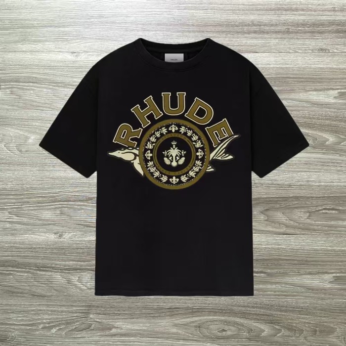 Crown Flag Print High Street Vintage Loose Fit Crew Neck Unisex Tee 14 colors 29319352