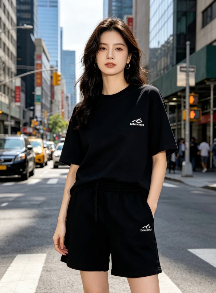 1:1 quality version Drawstring Waist Five Inch Side Curved Tiny Logo Embroidery Sweat Shorts 29321446