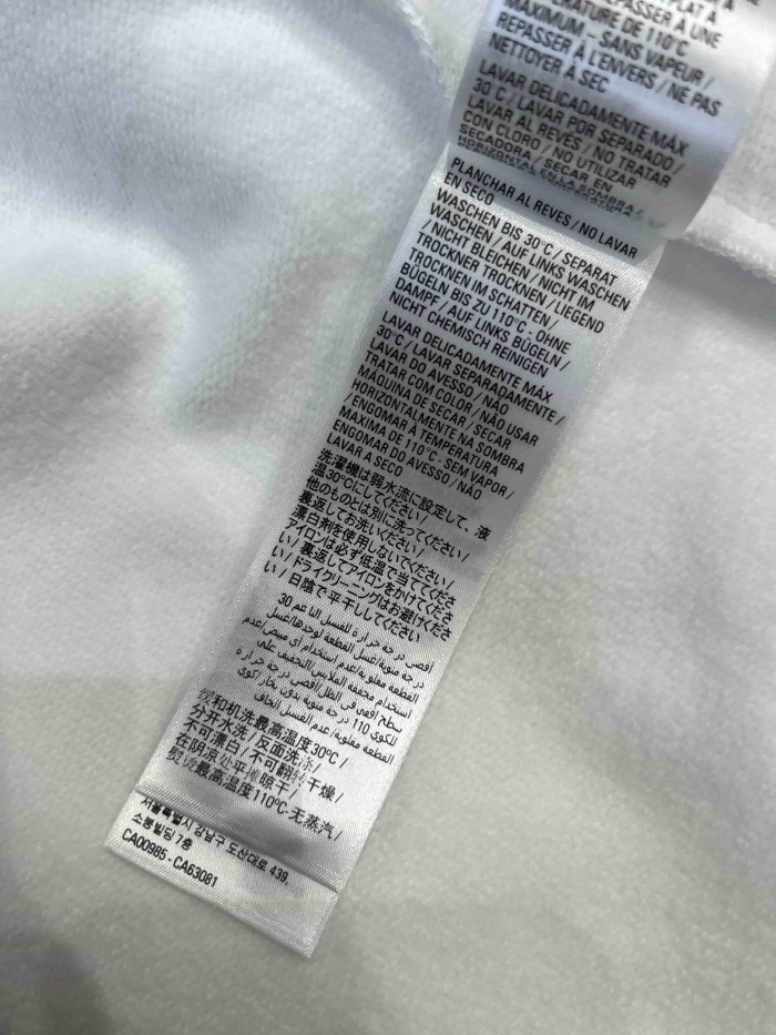 1:1 quality version  Double Drawstring Elastic Waist Single Side Blue Melting Drip Letter Print Loose Five Point Sweat Shorts 29321610