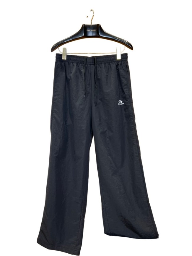 1:1 quality version Quick Dry Nylon Fabric Drawstring Elastic Waist Curved Mini Logo Embroidery Drape Wide Leg Straight Athletic Pants 29321123