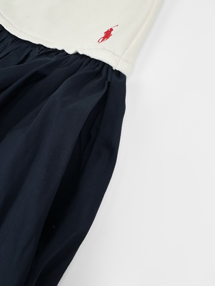 1:1 quality version Elastic Waist Pony Embroidery Pleated Flowy Mid Length A Line Umbrella Skirt 2 colors 29329368