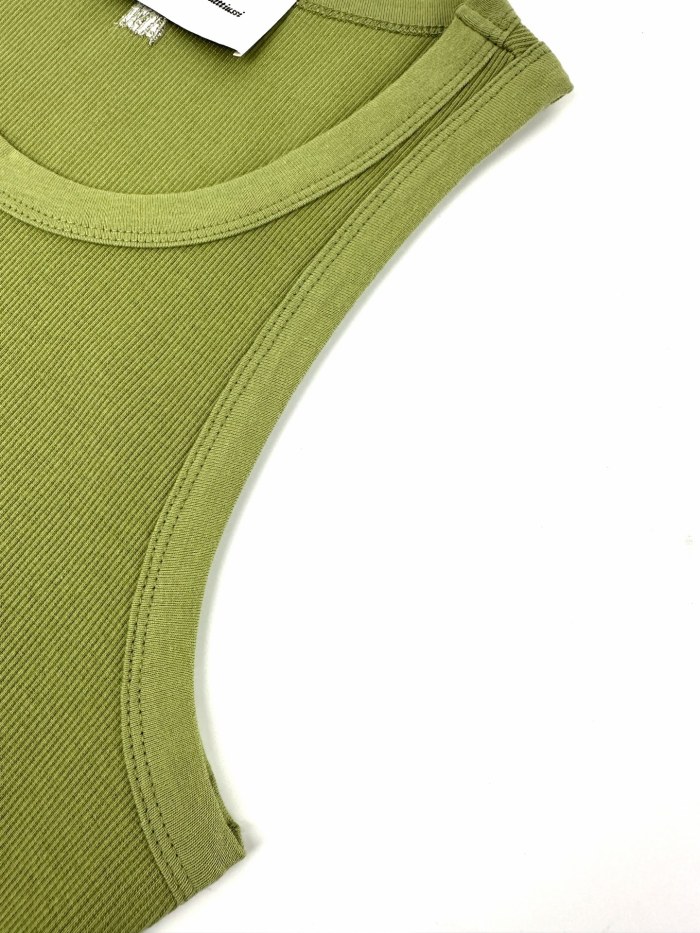 1:1 quality version Chest Heart A Letter Embroidery Fitted Waist Sleeveless Base Camisole Tank Top 3 colors 29330323