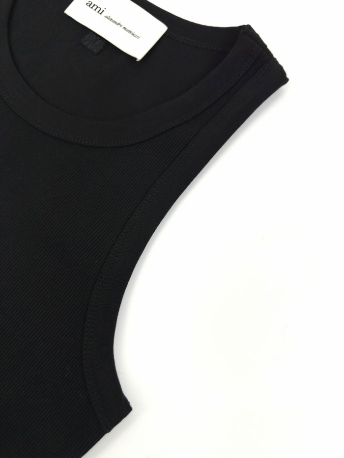 1:1 quality version Chest Heart A Letter Embroidery Fitted Waist Sleeveless Base Camisole Tank Top 3 colors 29330323