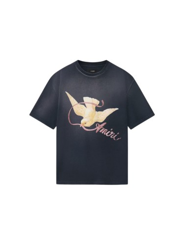 Vintage Peace Dove Ribbon Print Washed Tee 29330531