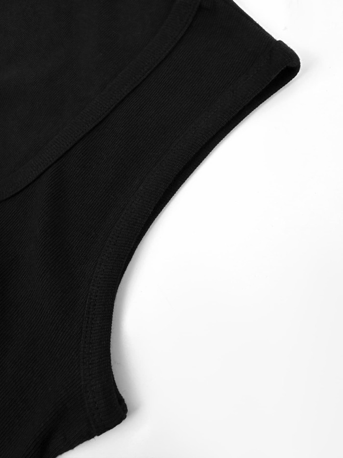 1:1 quality version Embossed Embroidery Logo Slim Waist Inner Outer Wear Basic Tank Top 3 colors 29329425