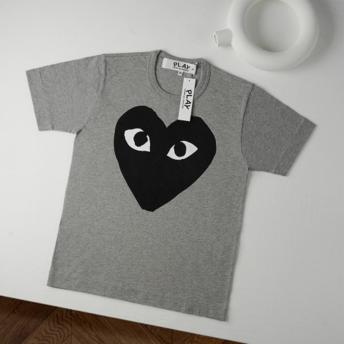 1:1 quality version Chest Oversize Solid Black Eyed Heart Face Print Fitted Shoulder Tee 29332209