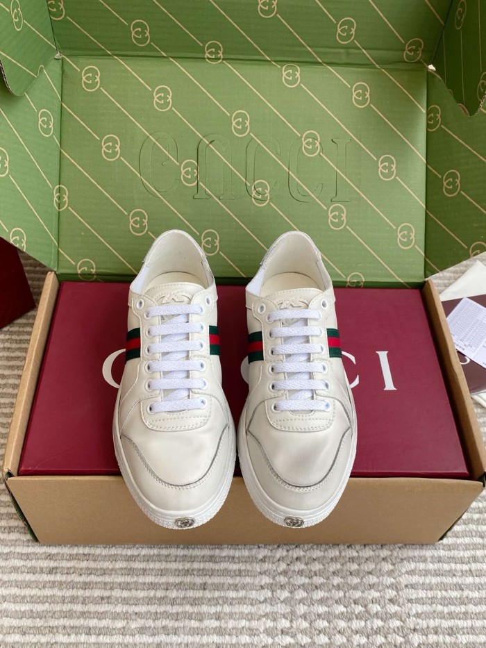 [plus-size shoes] 1:1 quality version Stretch Series Interlocking G Toe Logo Low Top Sneakers 4 colors 29332653