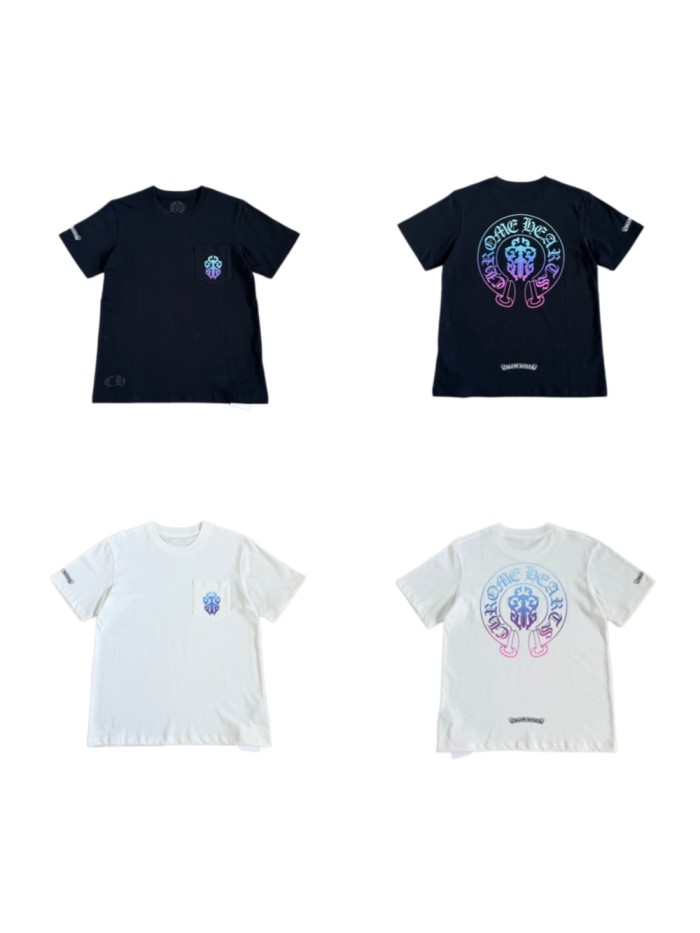 1:1 quality version Sword Dream Gradient Horseshoe Print Tee 2 colors 29334505