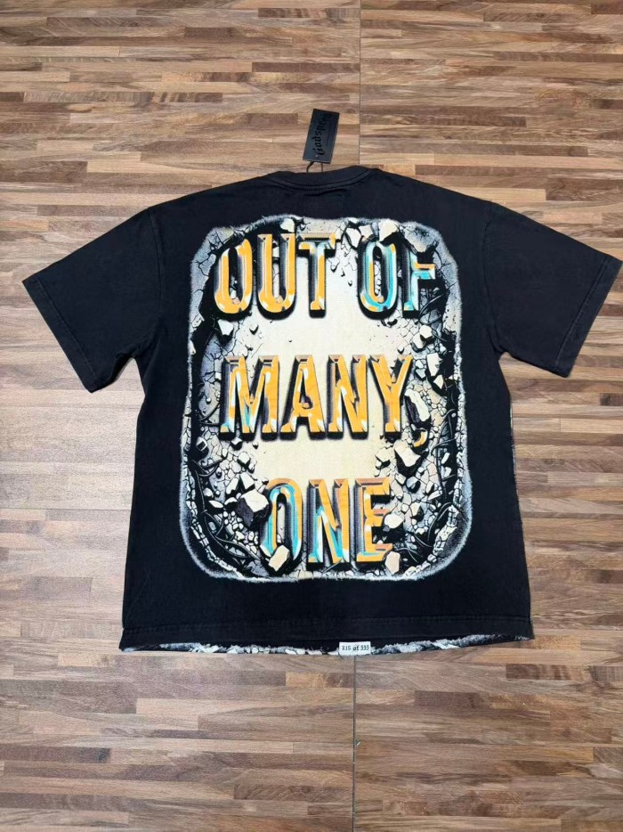 Front Broken Statue Skull Portrait Graphic Back Distressed Crack Background Bold Colorful Letter Slogan Oversized T-Shirt 2 colors 29338198