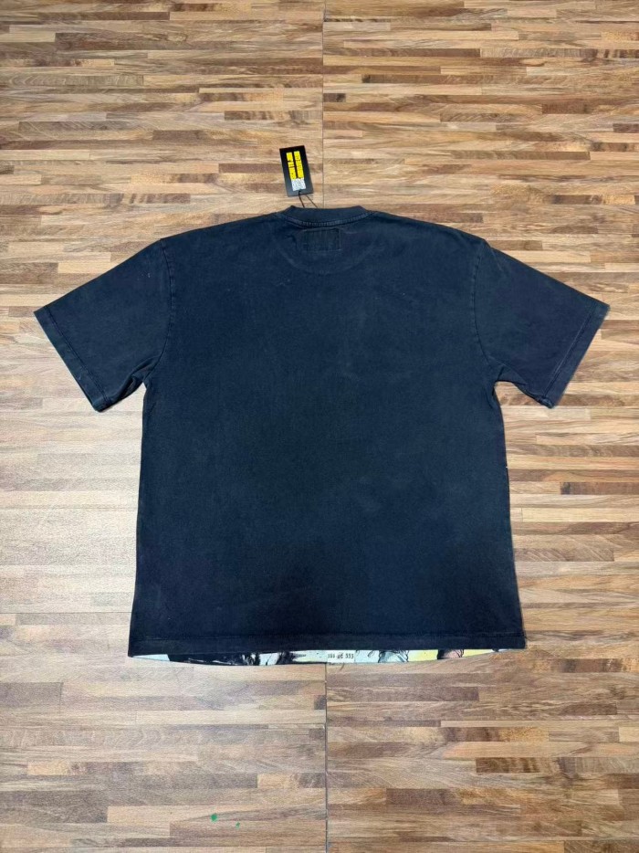 Vintage Washed American Streetwear Front Letter Sphinx Astronaut USA Rocket Space Galaxy Graphic Oversized T-Shirt 29338592