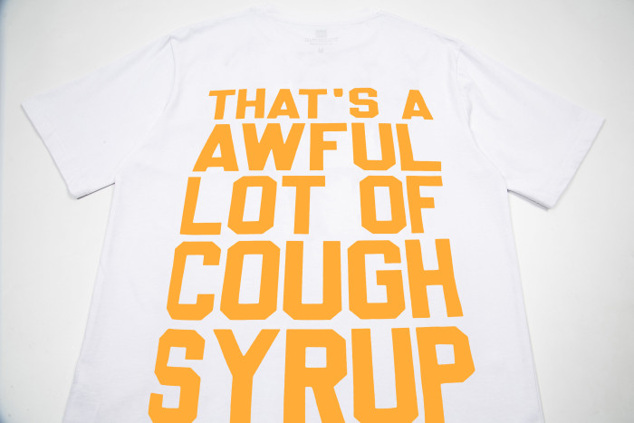 Y2K Neutral Fashion Front Minimal Pill Capsule Built Letter Print Back Thick Orange Font Stacked Phrase Graphic Oversized T-Shirt 29343929