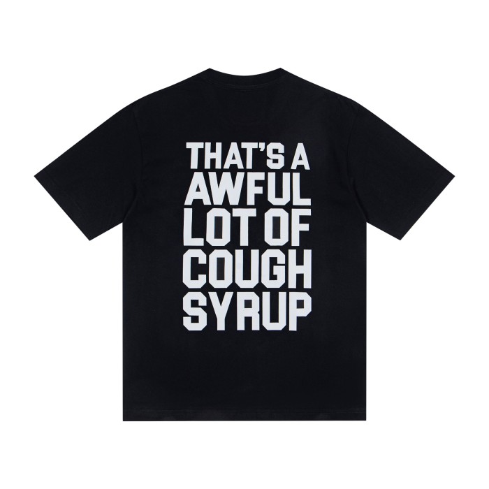Hip Hop Streetwear Front Free Lil Double O Rapper Portrait Lightning Mask Photo Print Back Bold Block Letter Oversized T-Shirt 2 colors 29343900