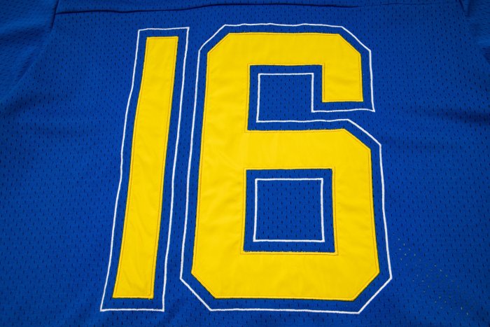 Vintage Football Hip Hop Streetwear Large Number 16 Border Print Mesh Jersey Cropped T-Shirt 4 colors 29344085