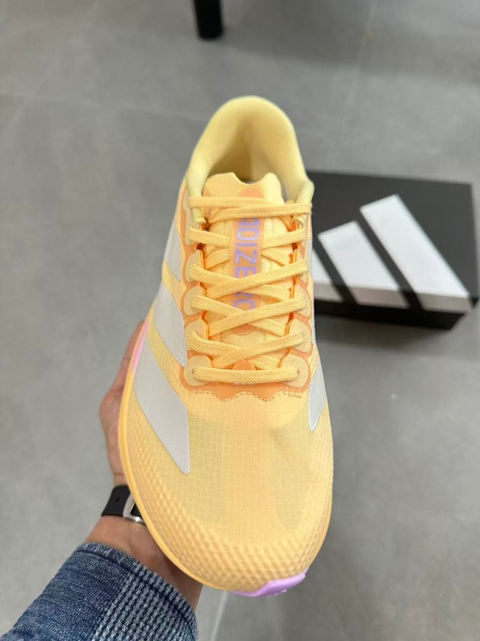 Adizero Evo SL Lightweight High Rebound Ripstop Mesh Women Orange Pink Running Sneakers 29343889