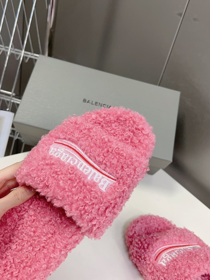 [50% Off]1:1 quality version Cola Embroidery Twill Brushed Cotton Slippers 8 colors 28884668