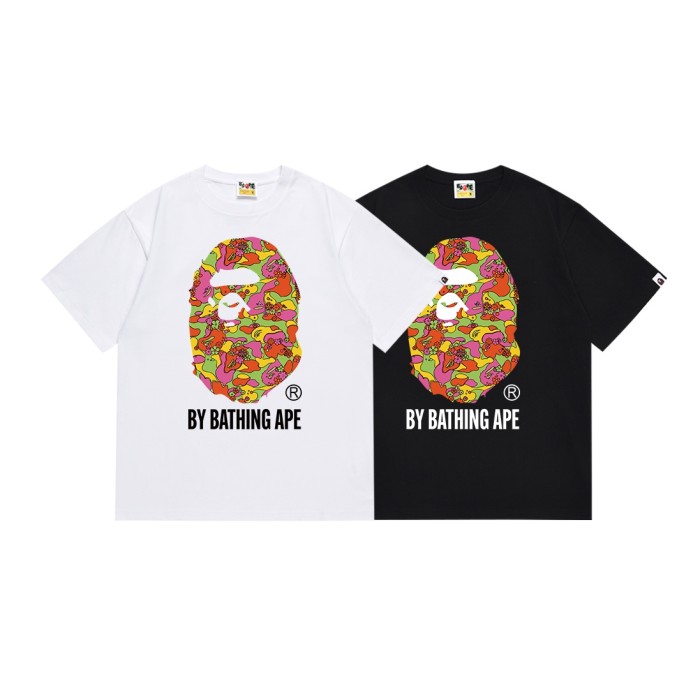 Floral Grass Camo Ape Head Letter Print Tee 4 colors 29347635