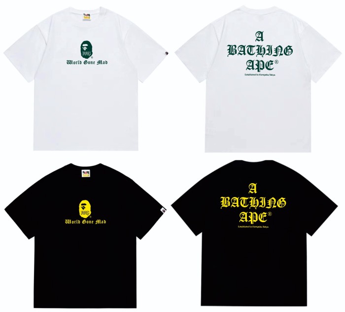 Color Contrast Gothic Sanskrit 1993 Ape Head Print Tee 2 colors 29348081