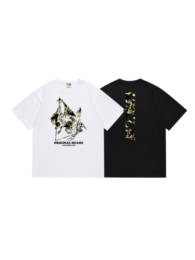 UNKIE Co-branded Triangle Graffiti Camo Print Tee 2 colors 29347619