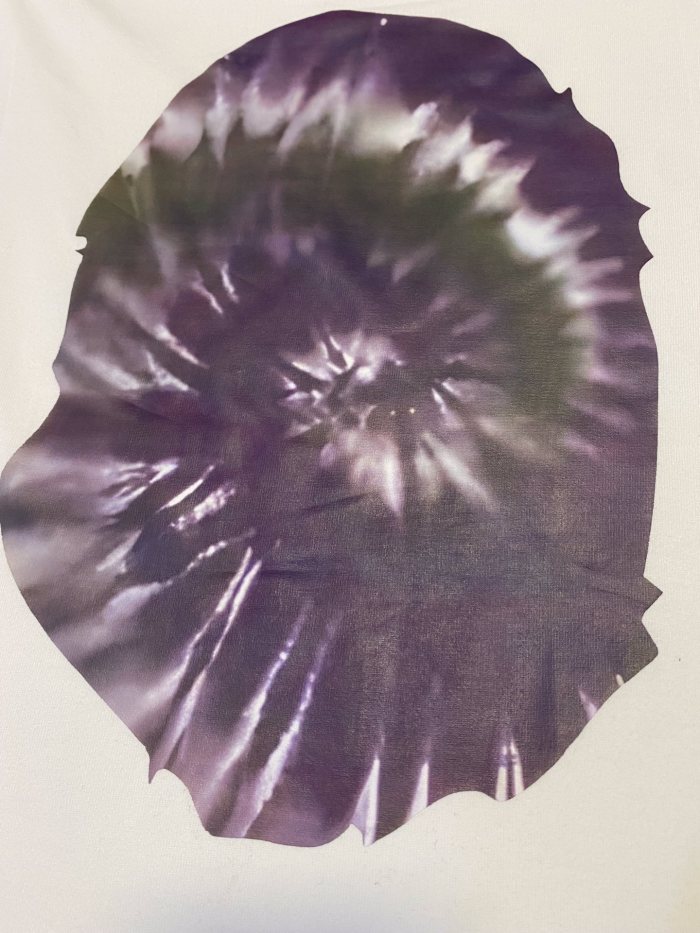 Swirl Tie Dye Gradient Ape Head Print Tee 4 colors 29348068