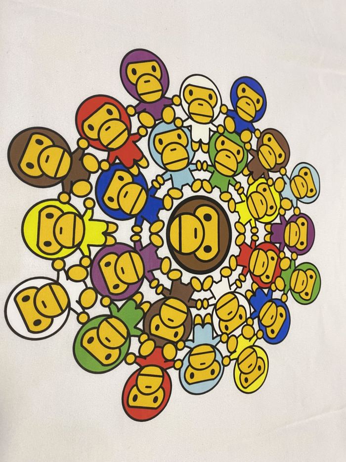 Circular Colorful Holding Hands Milo Print Tee 2 colors 29347637