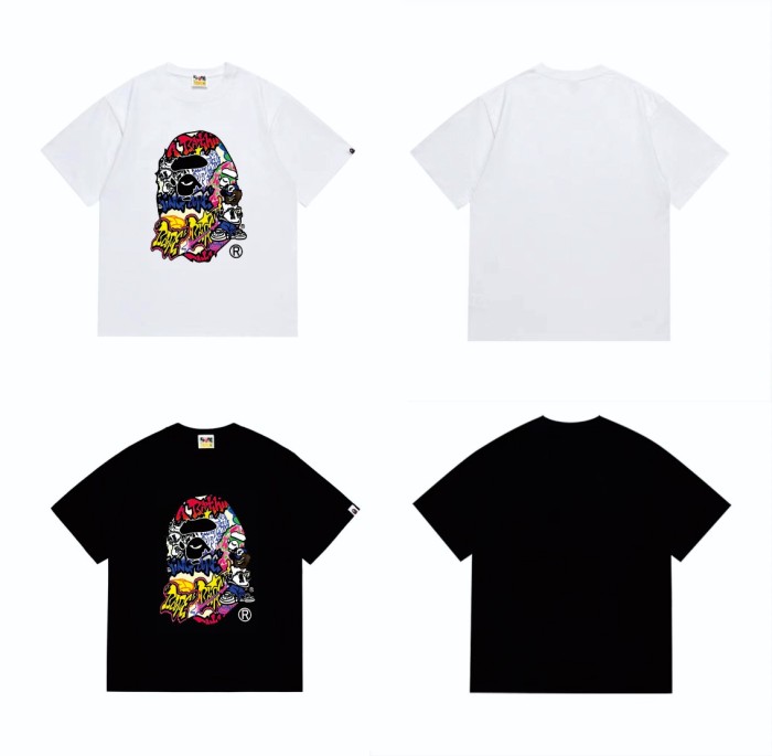 Street Toy Graffiti Cartoon Ape Print Tee 2 colors 29348047