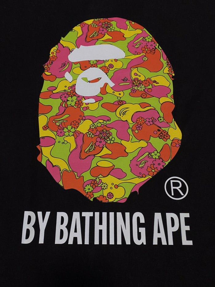 Floral Grass Camo Ape Head Letter Print Tee 4 colors 29347635