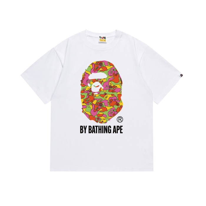Floral Grass Camo Ape Head Letter Print Tee 4 colors 29347635