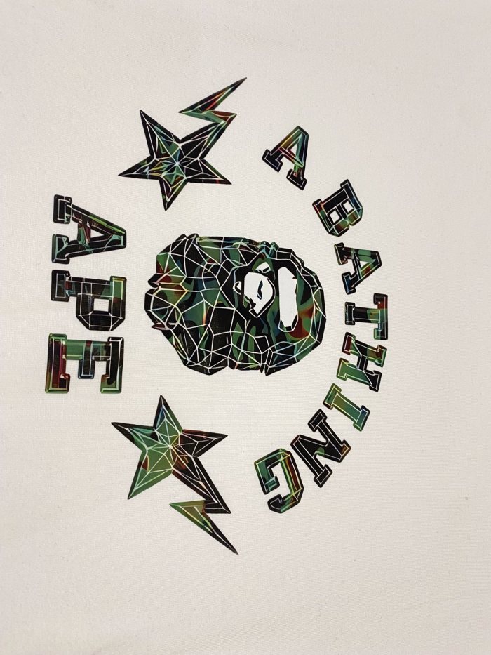 Crystal Grid Ape Head Star Print Tee 2 colors 29348062