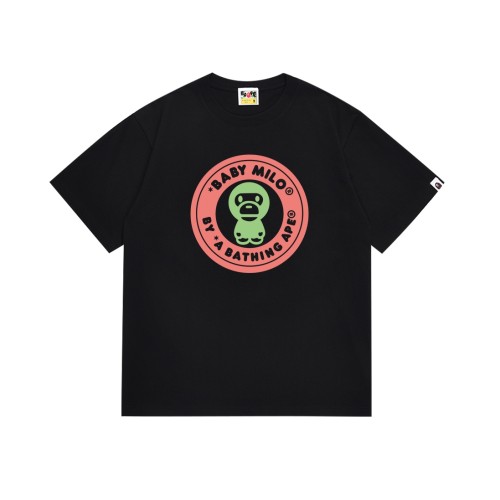 Watermelon Color Cartoon Milo Round Seal Letter Print Tee 2 colors 29348065
