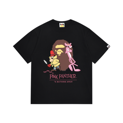 Pink Panther Co-branded Cartoon Detective Ape Head Print Tee 3 colors 29347627