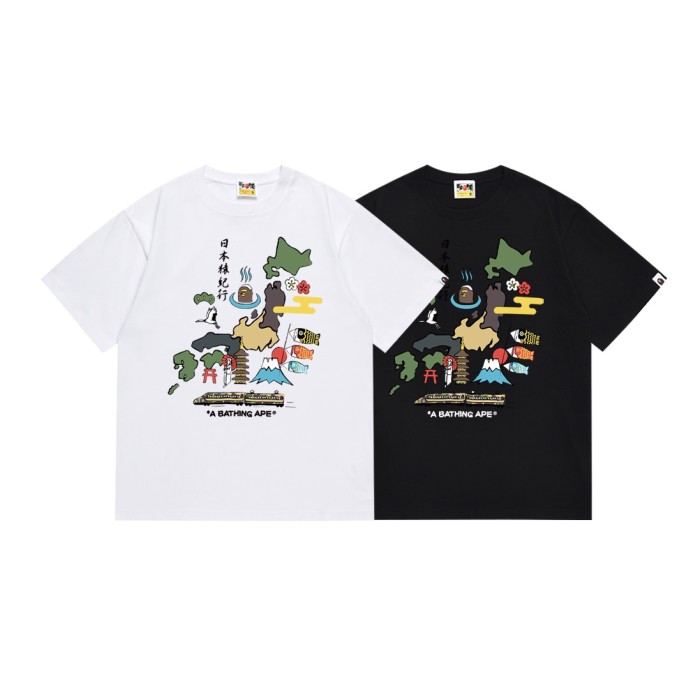 Japanese Ape Journey Ape Head Letter Print Tee 2 colors 29348056