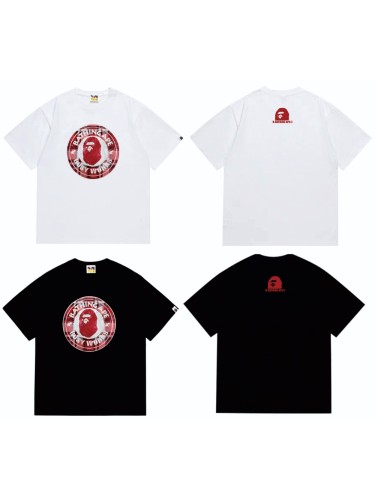 Round Seal Plaid STA Ape Head Print Tee 2 colors 29348071