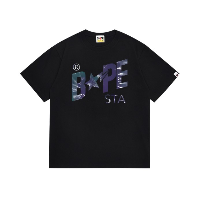 Tie Dye Large Letter Star Print Tee 4 colors 29348079