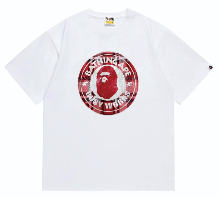 Round Seal Plaid STA Ape Head Print Tee 2 colors 29348071
